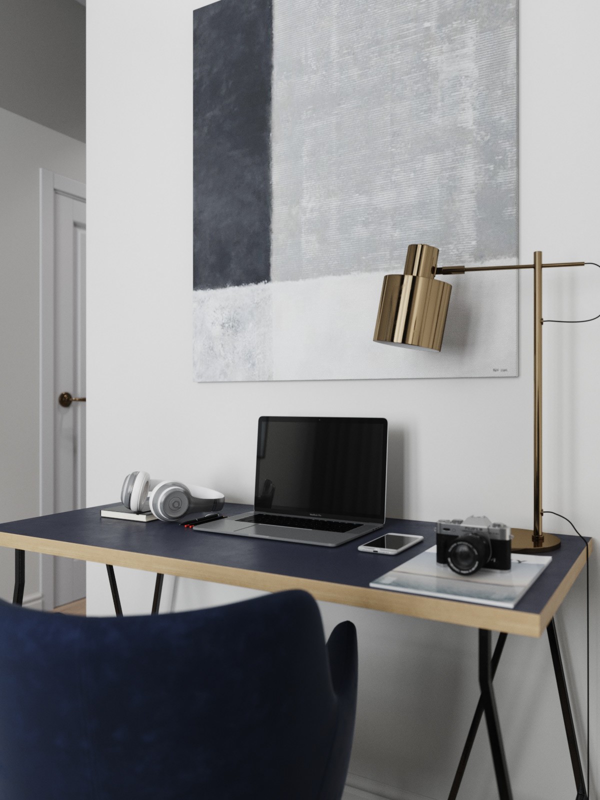 圣彼得堡 58 平米现代小公寓 | 精致简约的艺术空间-19