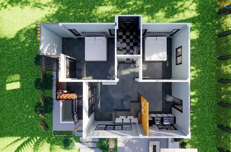 Cool House Concepts两居室小房子设计-9