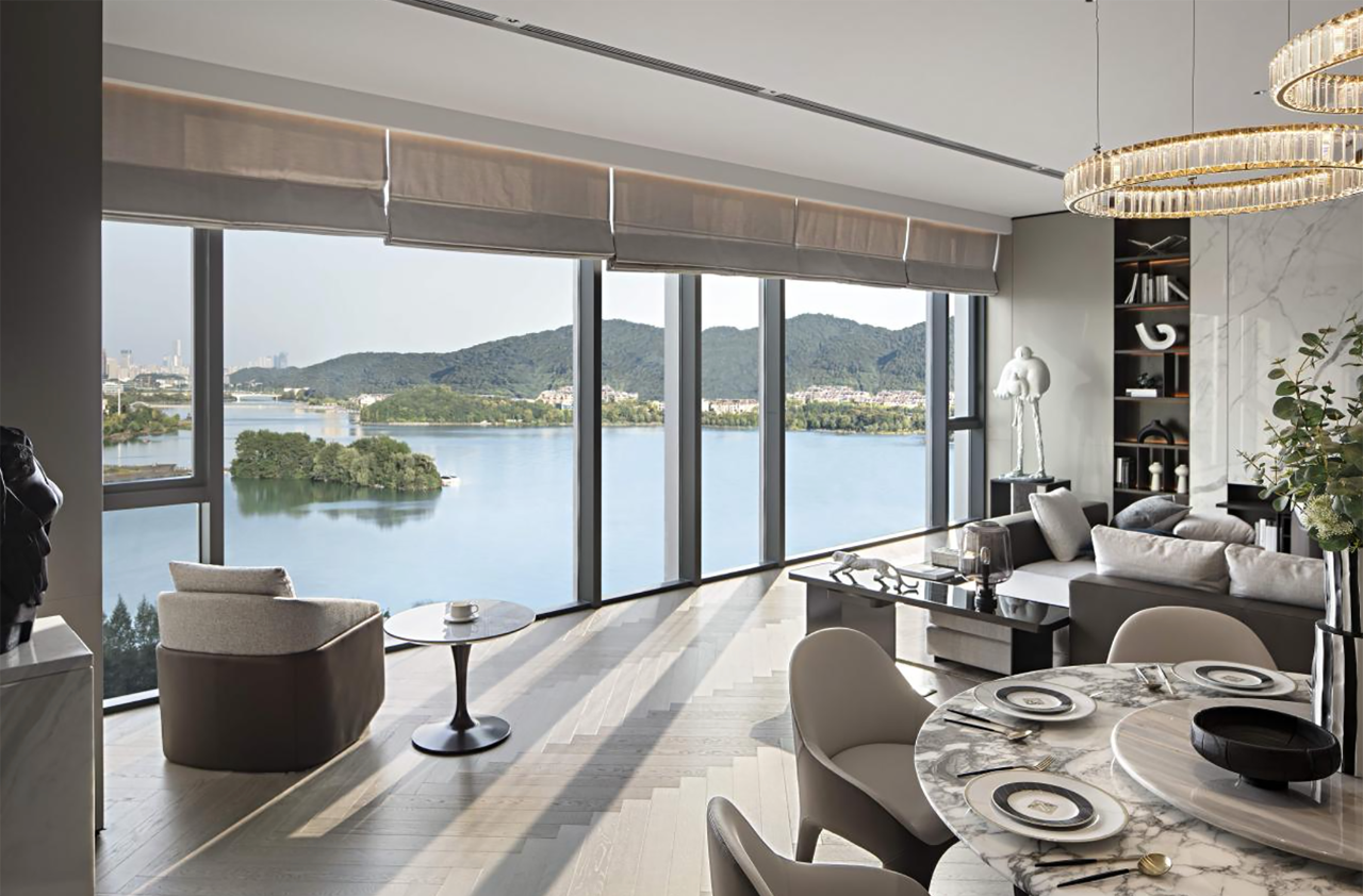 长沙450㎡大平层 | 面朝湖心,春暖花开-31