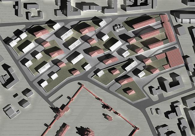 工厂“红色无产者”地块开发与重组建筑规划概念丨俄罗斯莫斯科丨Сергей Скуратов ARCHITECTS-37