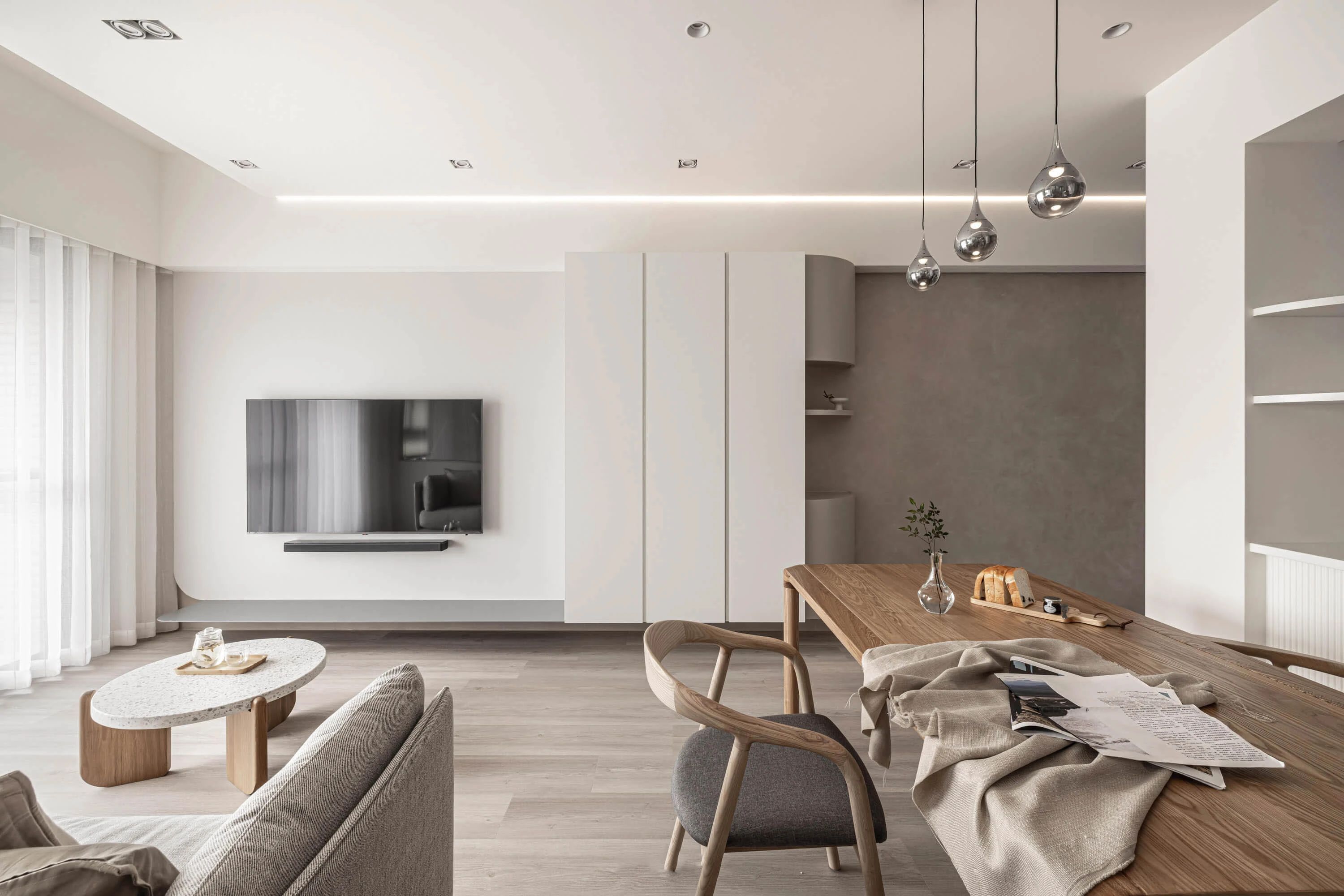 温润奶油风居家空间丨寓子设计-49