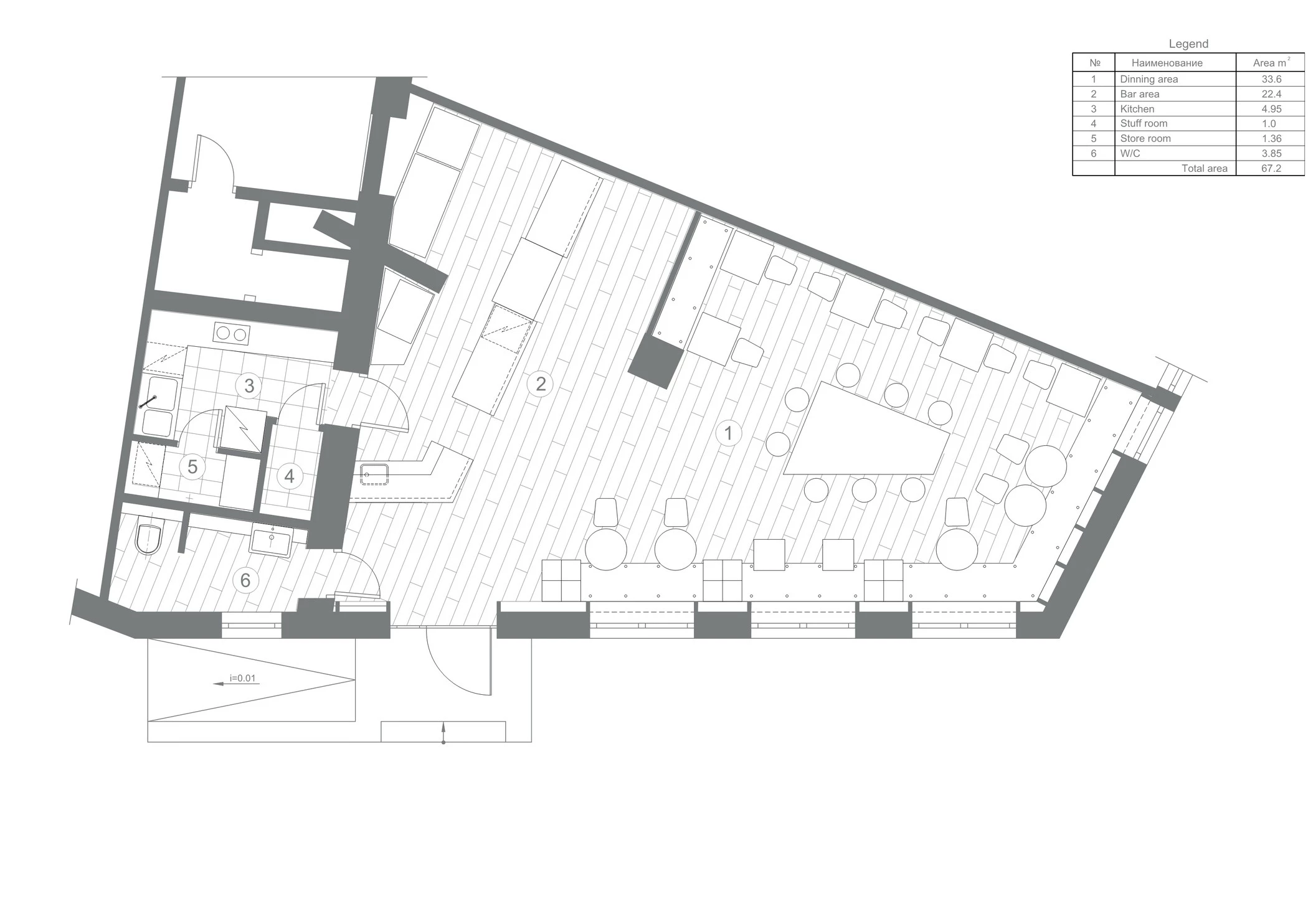 乌克兰 PENKA 咖啡吧 | 木质温馨空间与创意金属灯饰的完美结合-34