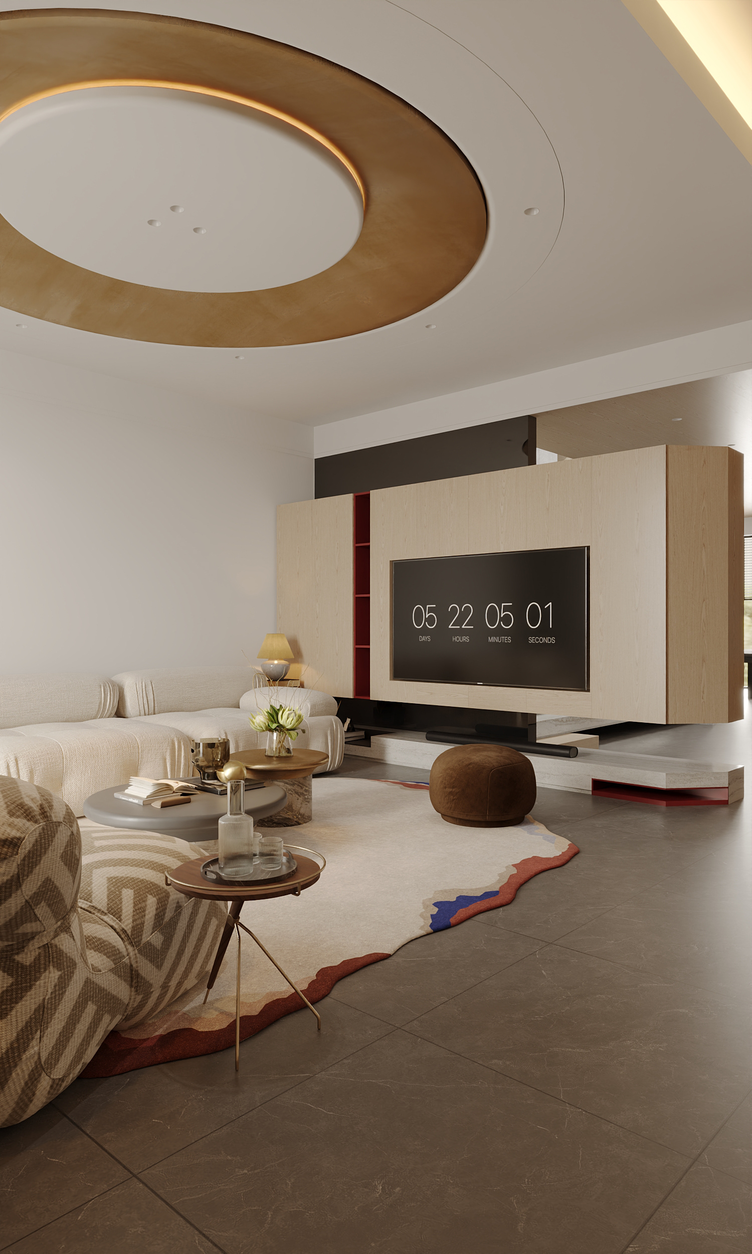 Full 3dsMax Vip Livingroom And Kitchen Scene-10