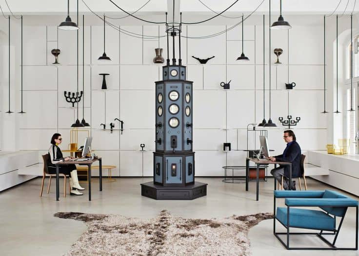 2017年复古办公室室内设计-27