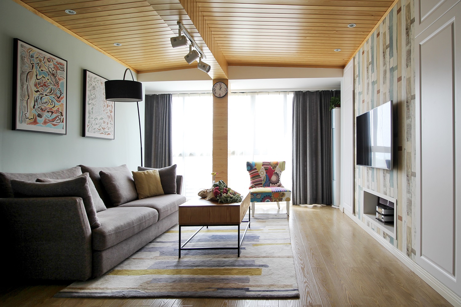 川行设计——小情歌 | 75㎡北欧原木宜家风格两室两厅-9