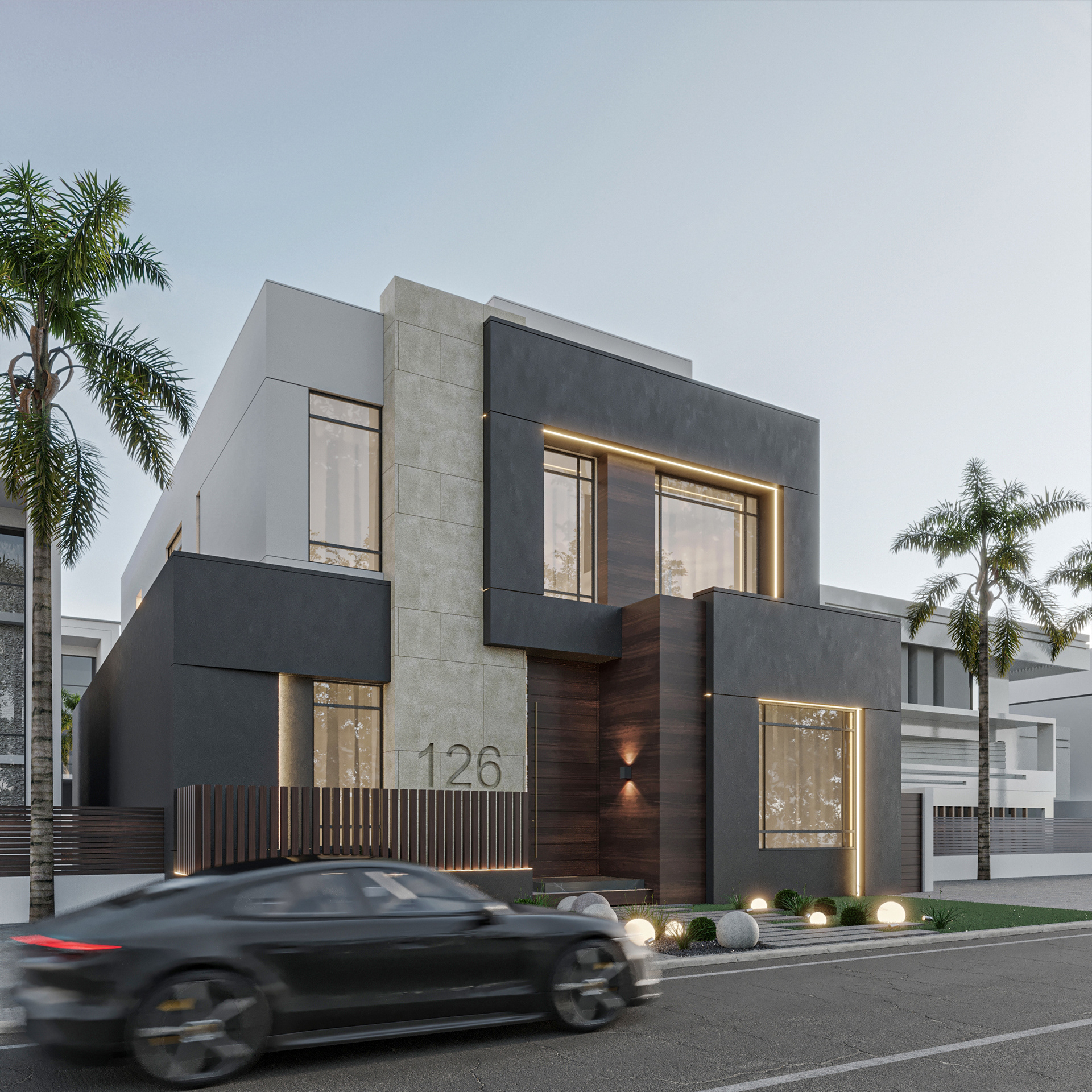 VILLA7科威特现代别墅丨Moamen Amin-0