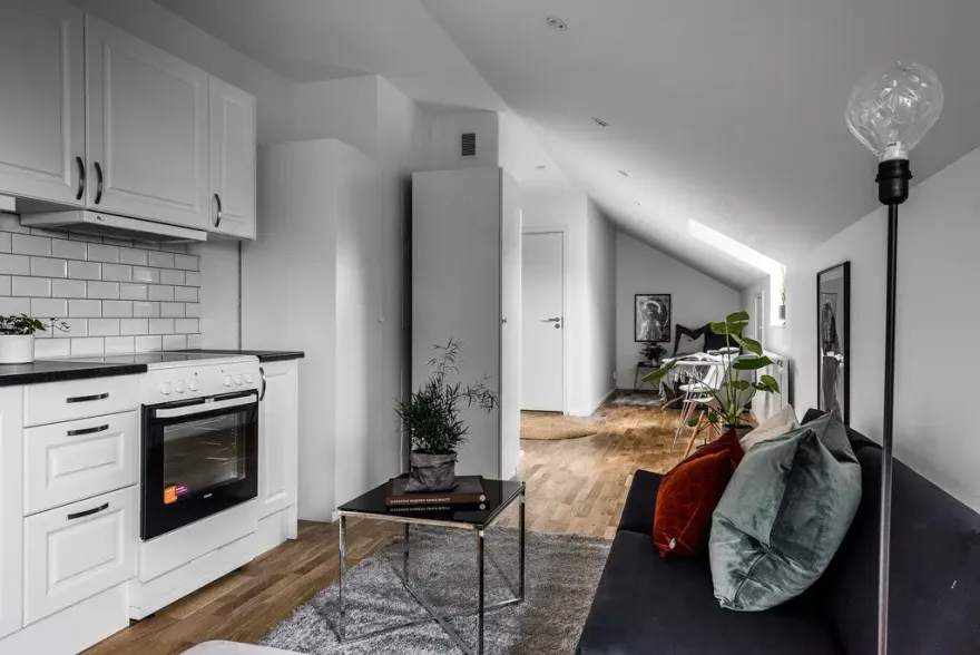 瑞典双室对比 | 女性化与中性空间的室内设计魅力-15