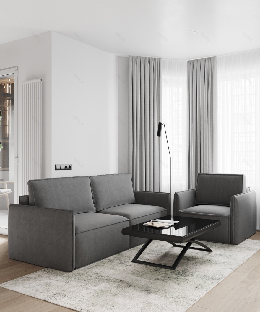 Minimalism apartment - 3D visualization-12