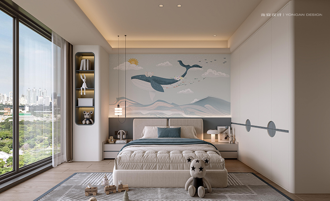 永安新作丨天健天骄266㎡轻奢的格调里，藏不住的童趣-94