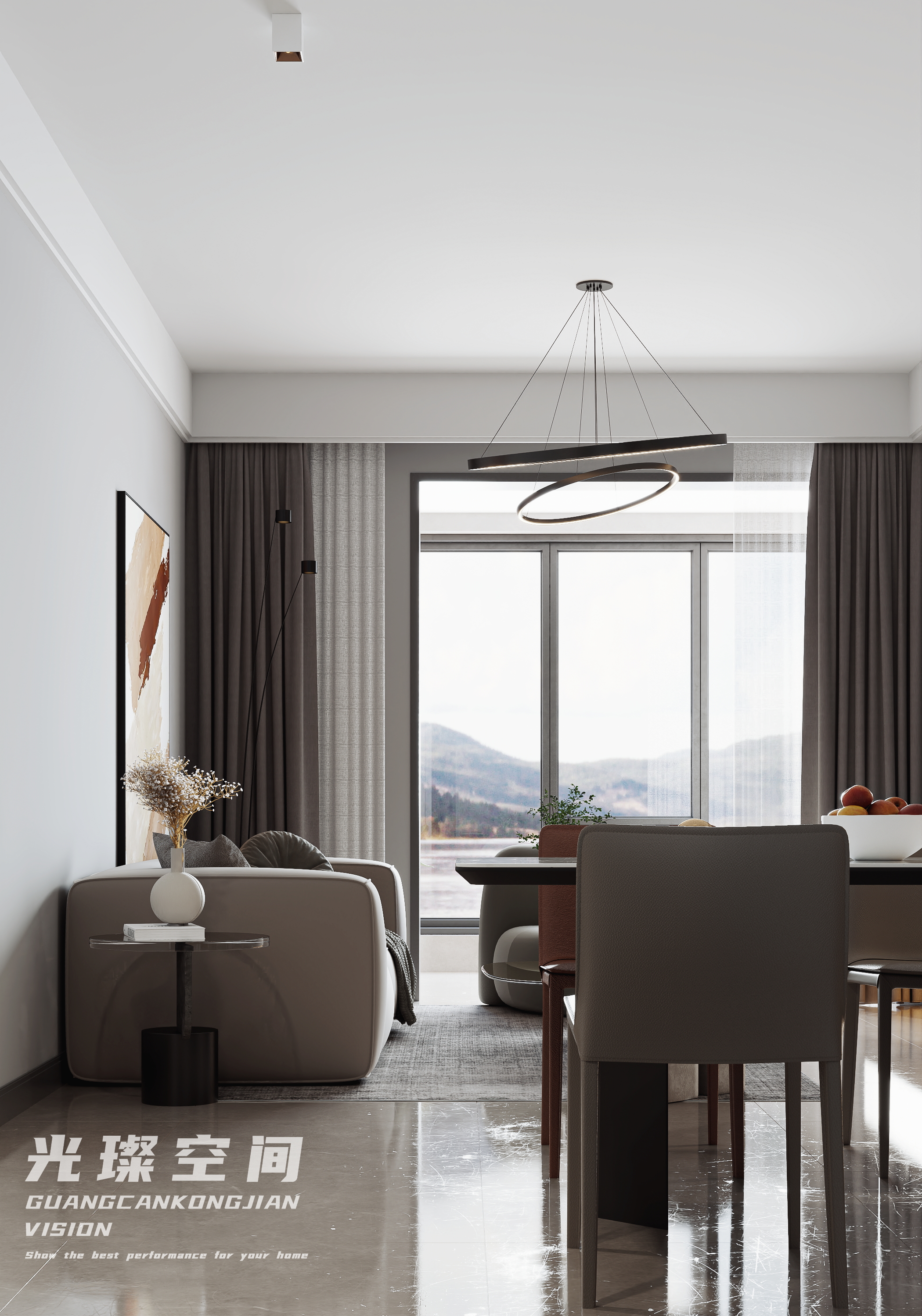 光璨空间 · 现代风格客餐厅-10