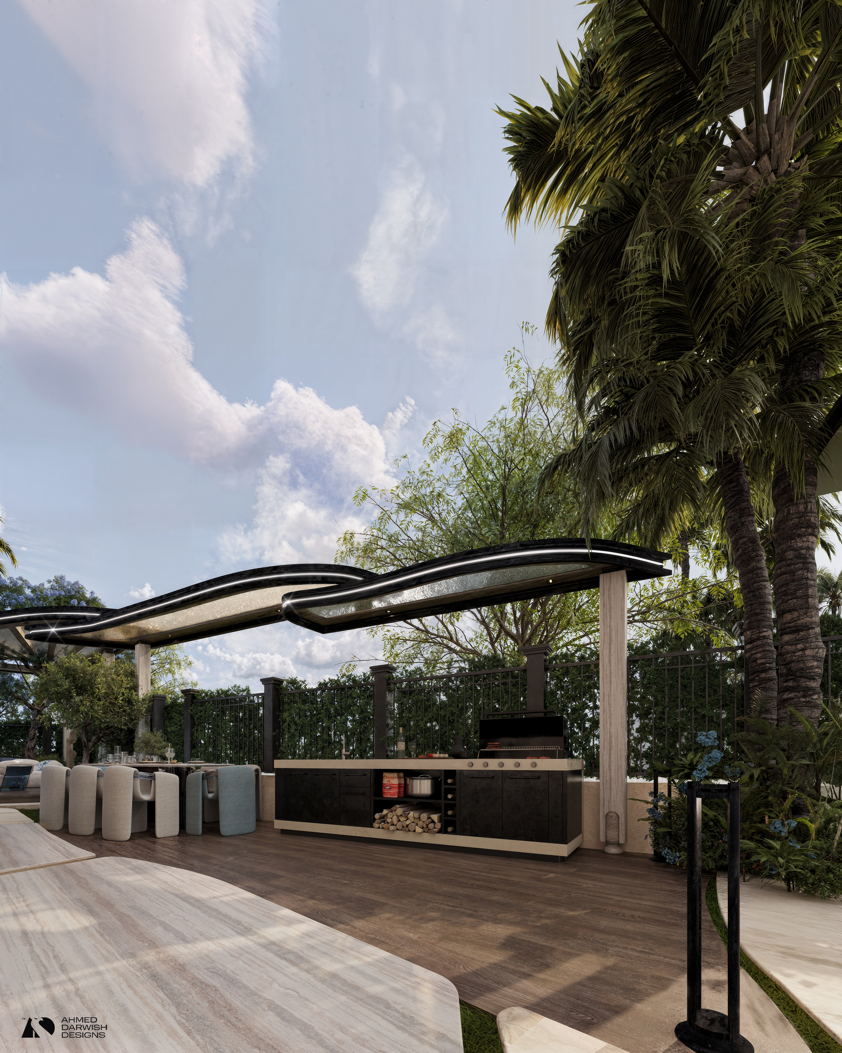 健身房与餐饮区景观设计丨未明确提及具体设计方名称-6