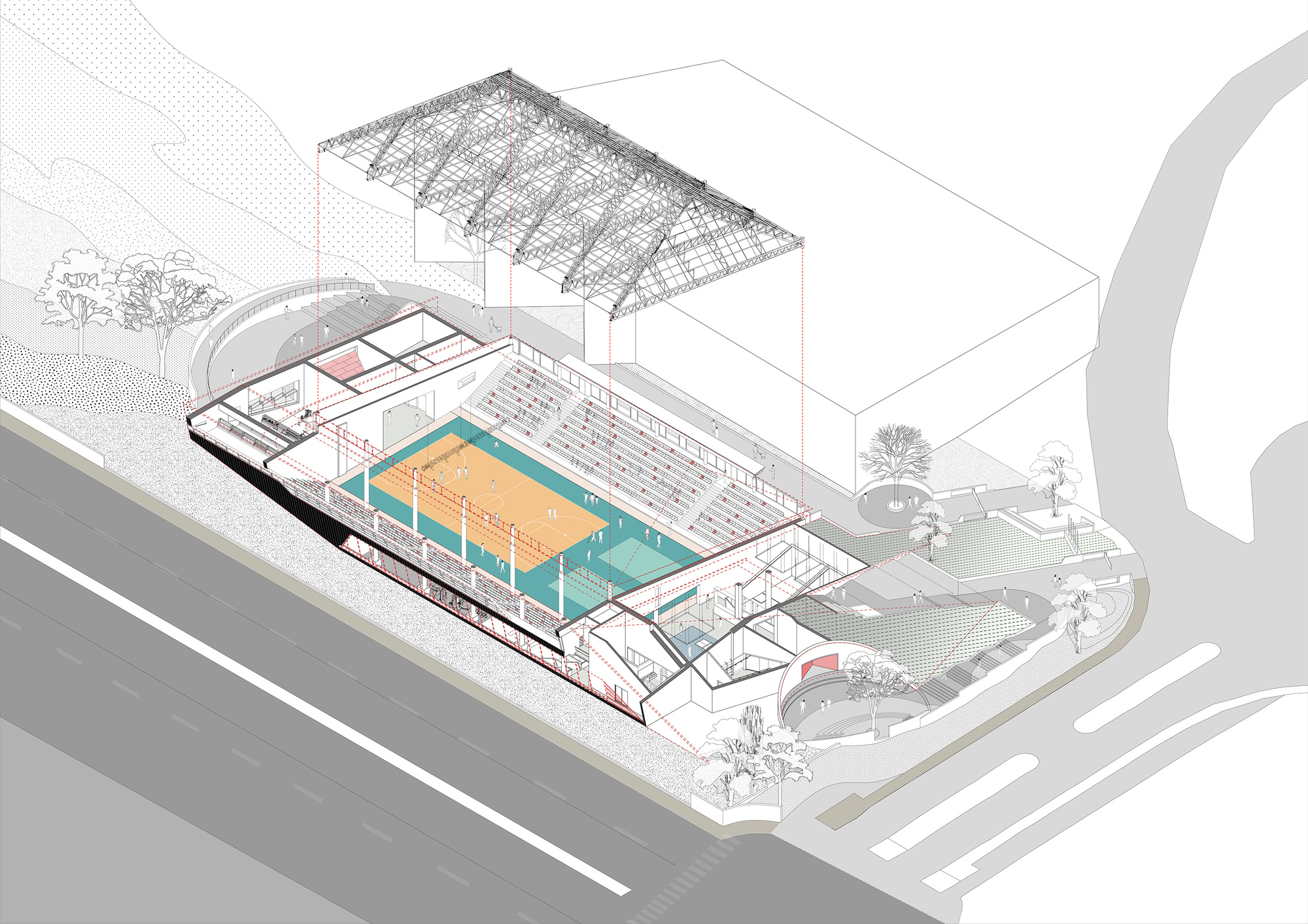 Figured Ground - University Sports Arena / Thirdspace Architecture Studio-31