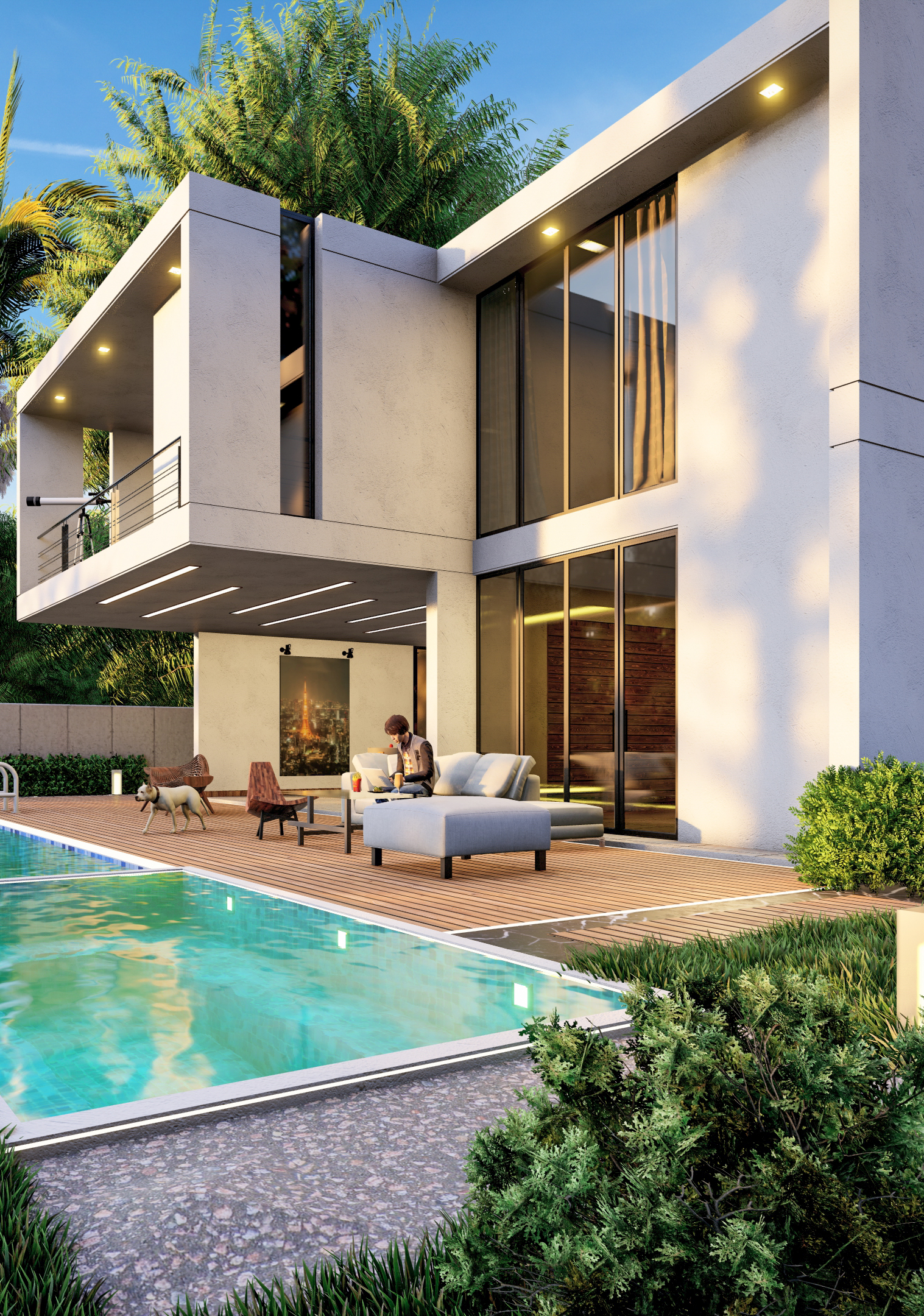 Modern Villa with a pool-6