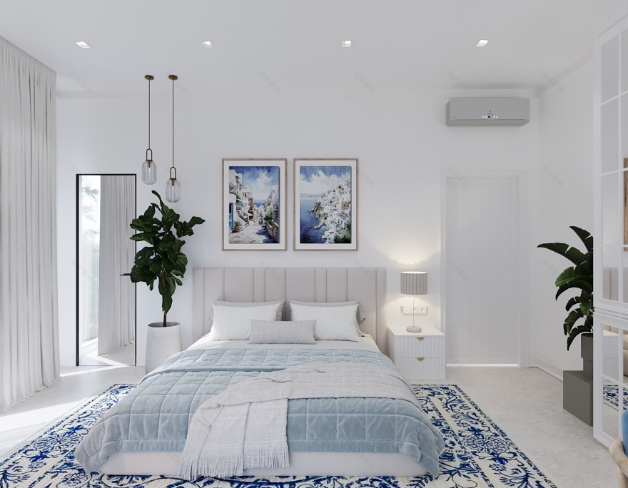 Boho-Scandinavian Two-Story Family House-15