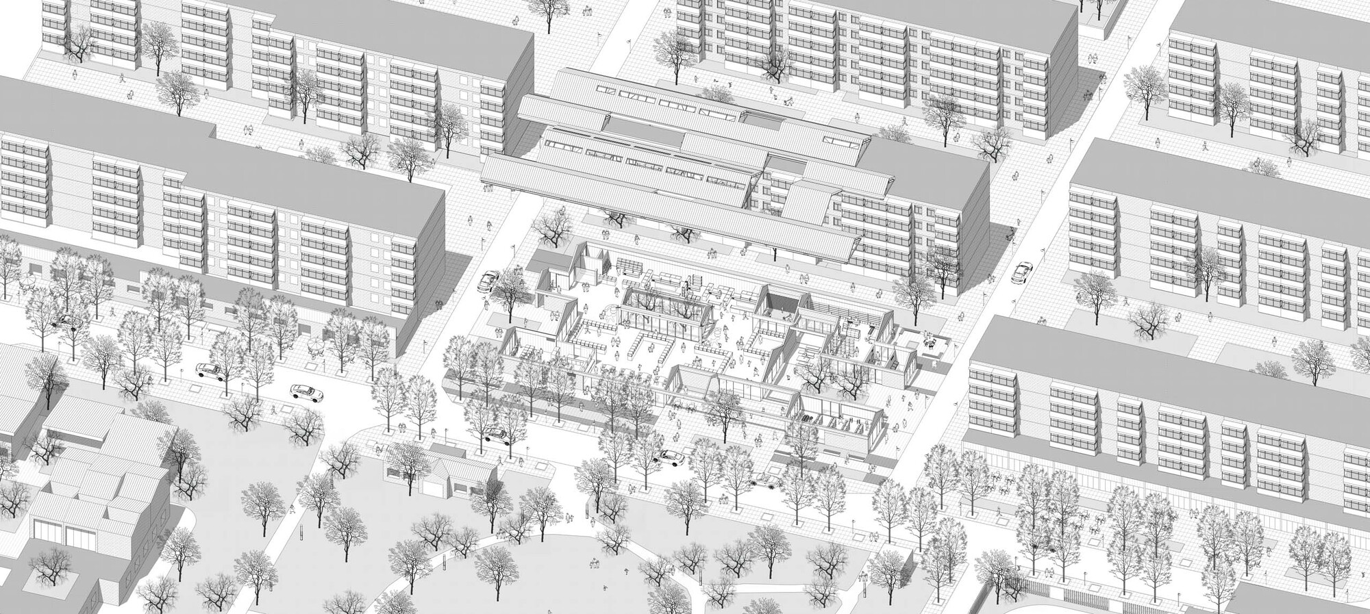 大屋顶下的庭院市场丨中国北京丨BIAD-47