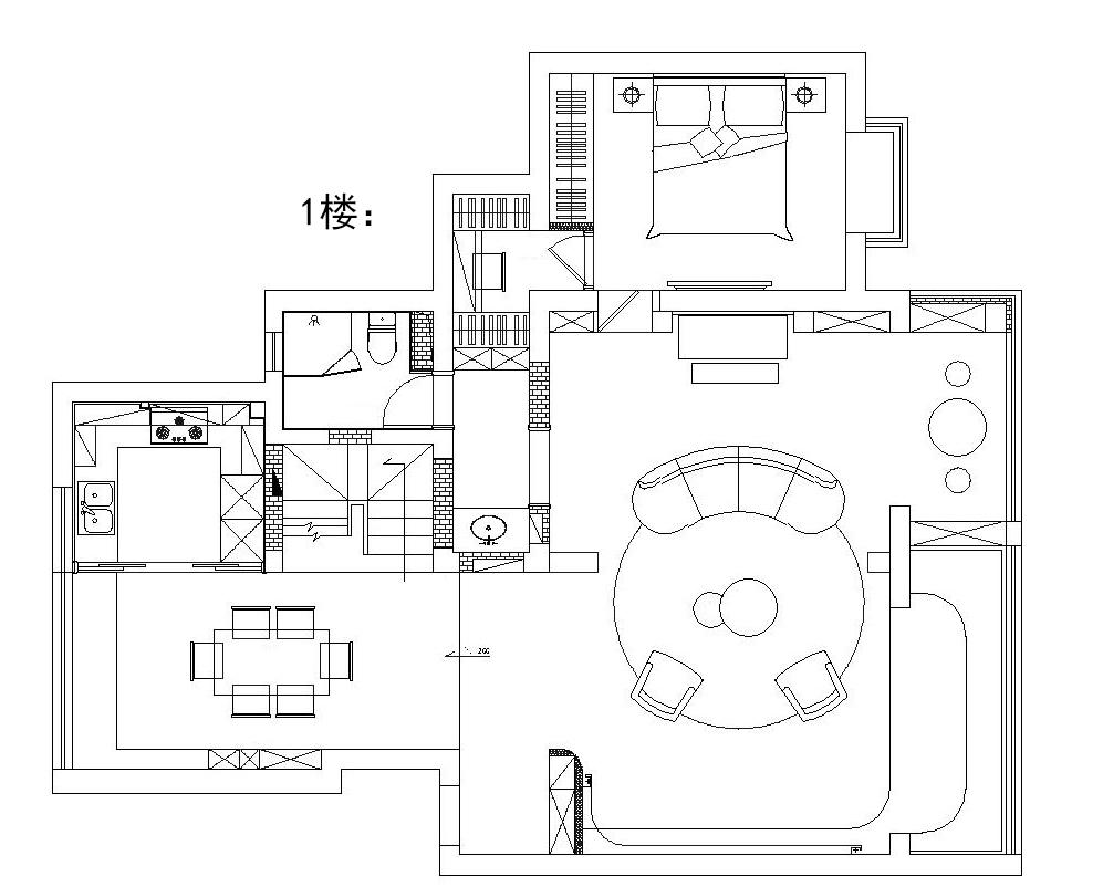 法式简约挑高复式大改造-6