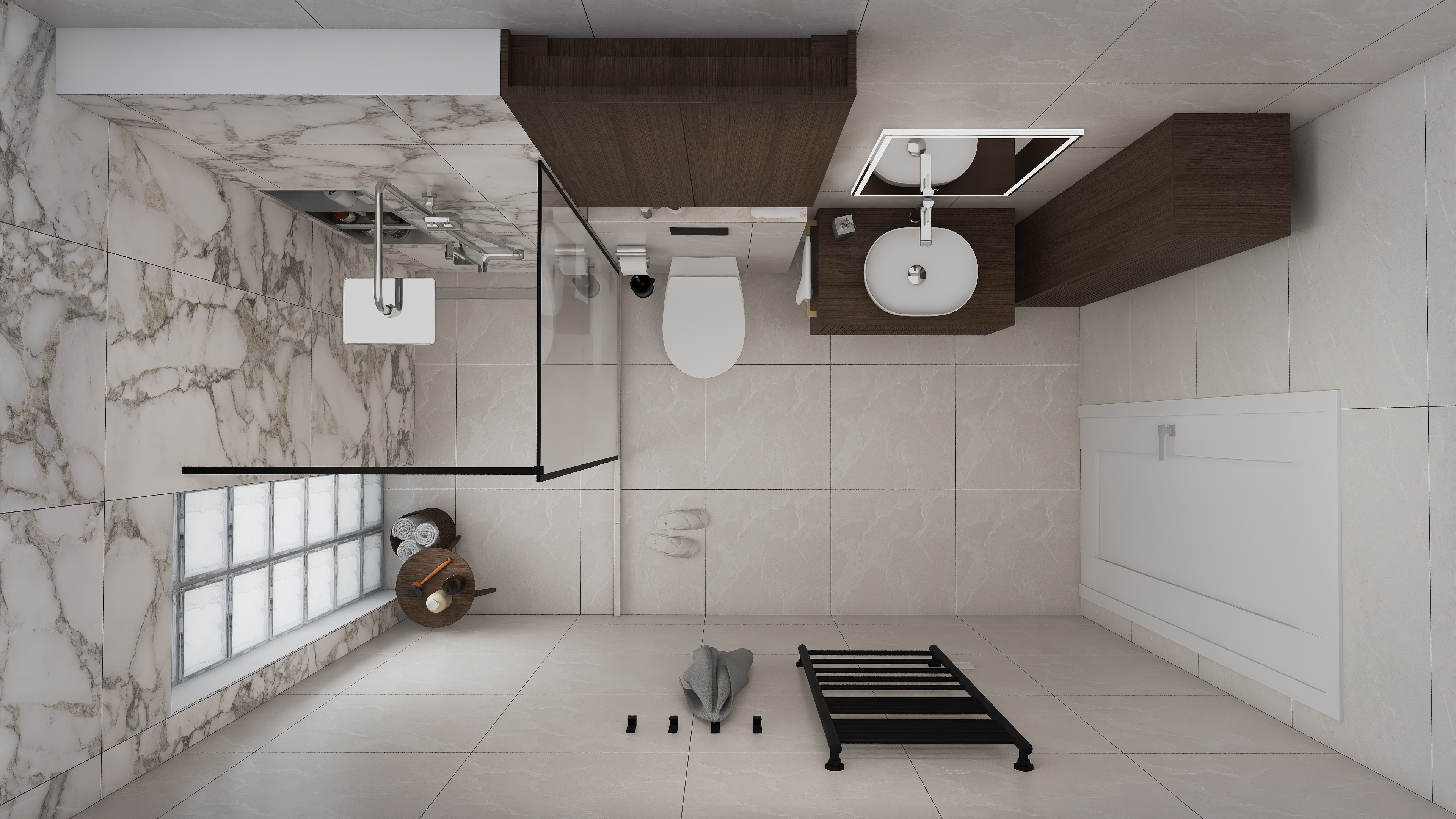 现代特色浴室多种版本设计-3