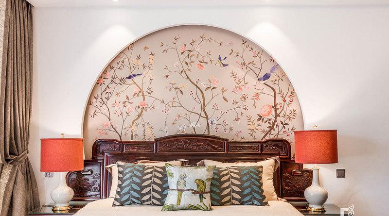 新中式别墅装修效果图-8