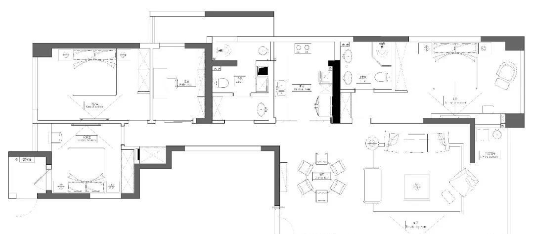 芜湖鸿鹄设计 · 现代简约风平层公寓-1
