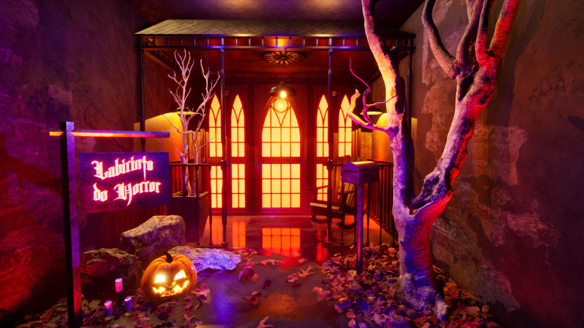 Cenografia - Labirinto do Horror Pt. 1-0