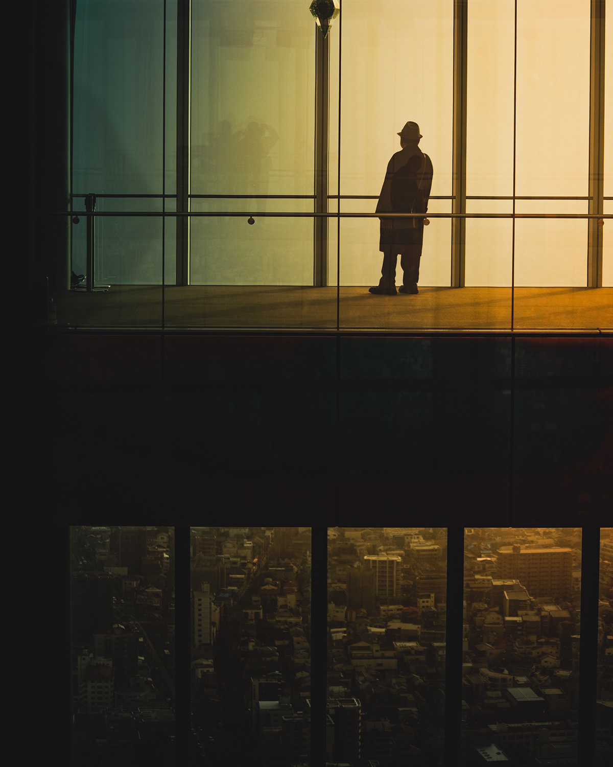 大阪日落余晖城市景观丨日本大阪-7