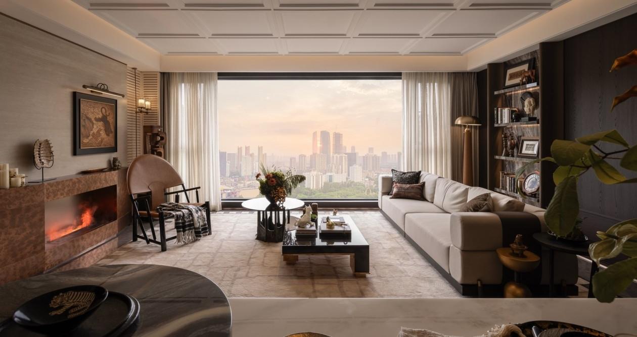 贵阳万科·未来溪地135㎡样板间丨中国贵阳丨软装GNU金秋设计,硬装深圳市梵一舍室内装饰设计-8