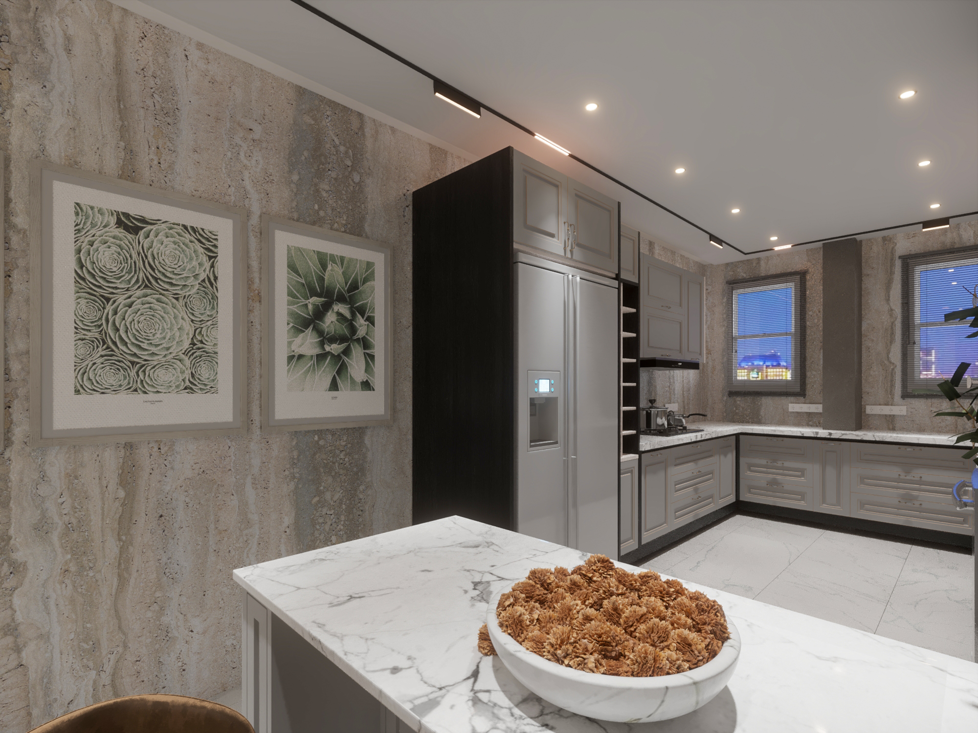 Neo Classic Kitchen Room Villa 180 Meter-2