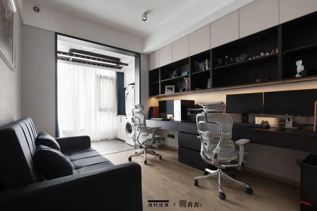 《光•影》 现代极简风格住宅设计丨浅尺住建-41