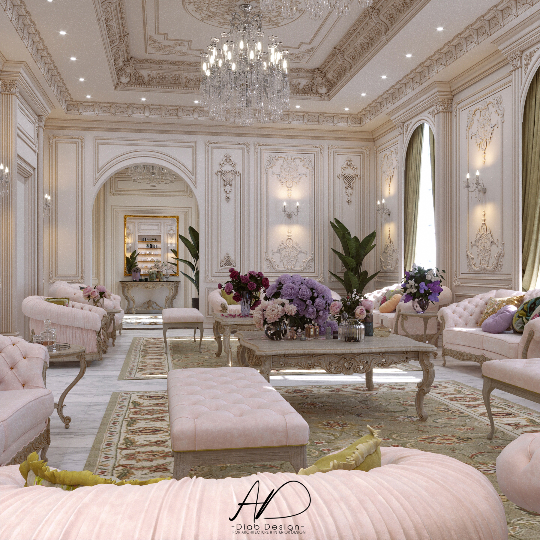 卡塔尔别墅一层设计丨Diab Design Studio-18