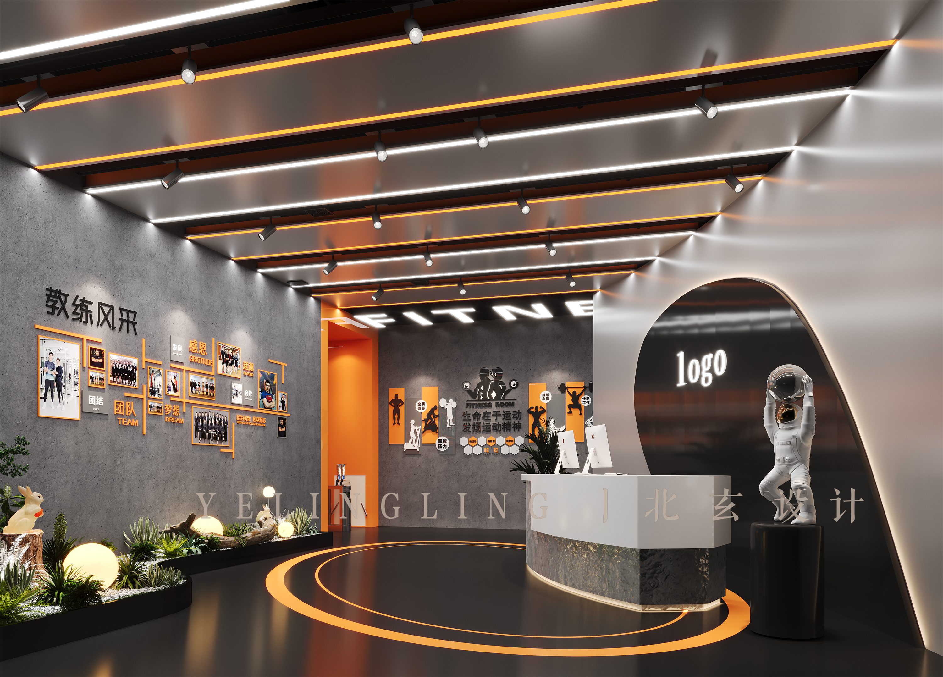 健身房设计案例丨每天锻炼，强身健体-5