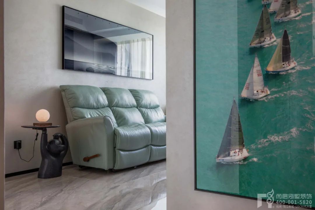 以“自然,水,帆”为主题的现代简约别墅设计丨中国杭州丨尚层别墅装饰-18