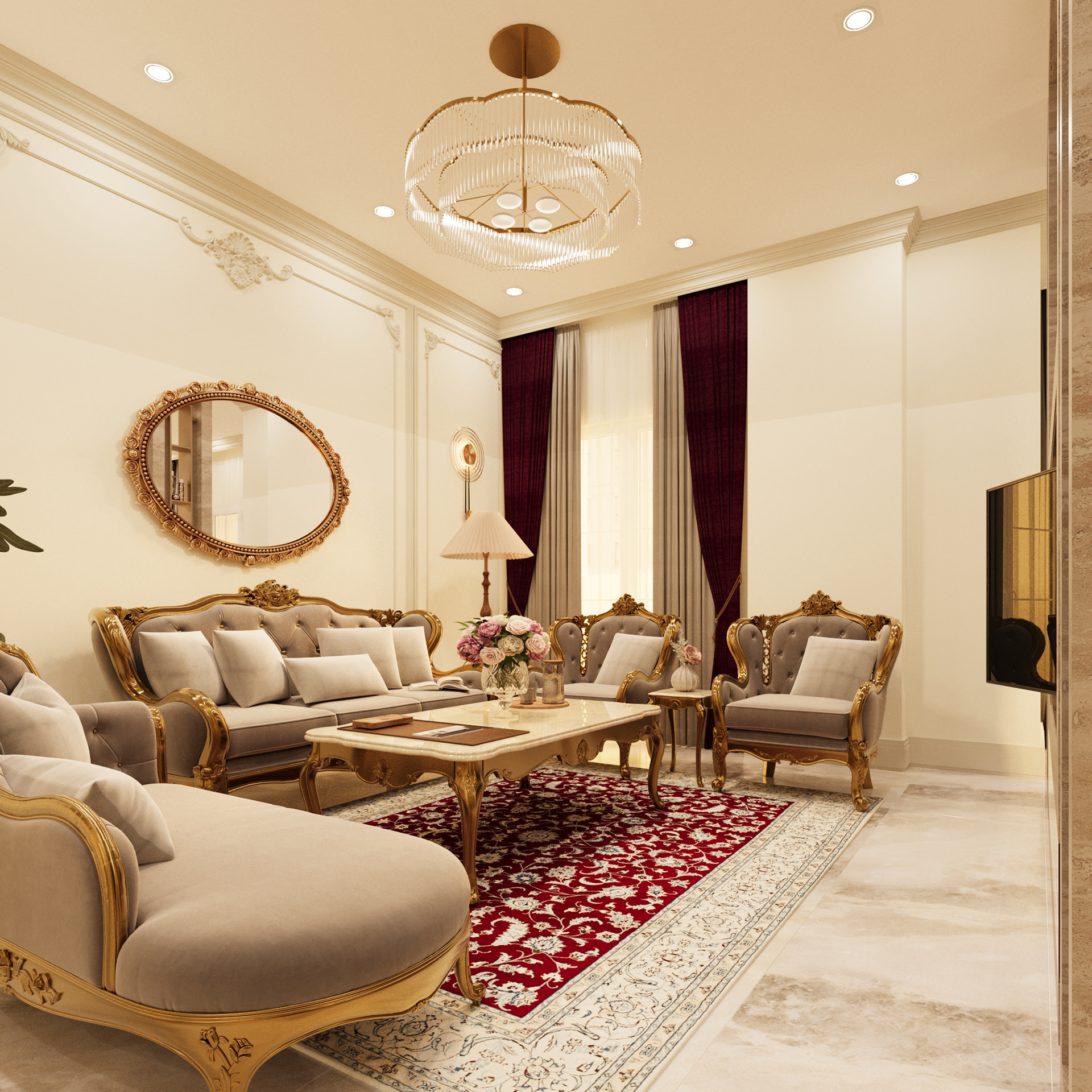 Classic Elegance Reception & Dining Room-15