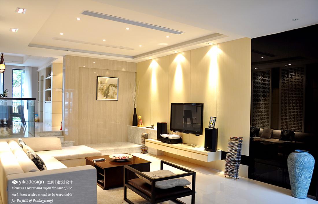 
复地北桥城210平联排别墅现代中式 -3