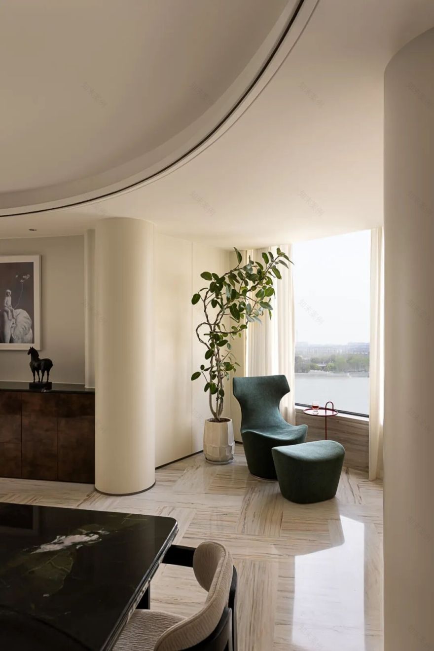 江景流动处,生活悄然盛放—重塑228㎡徐汇滨江宝能公馆游艇大宅的光与序-67