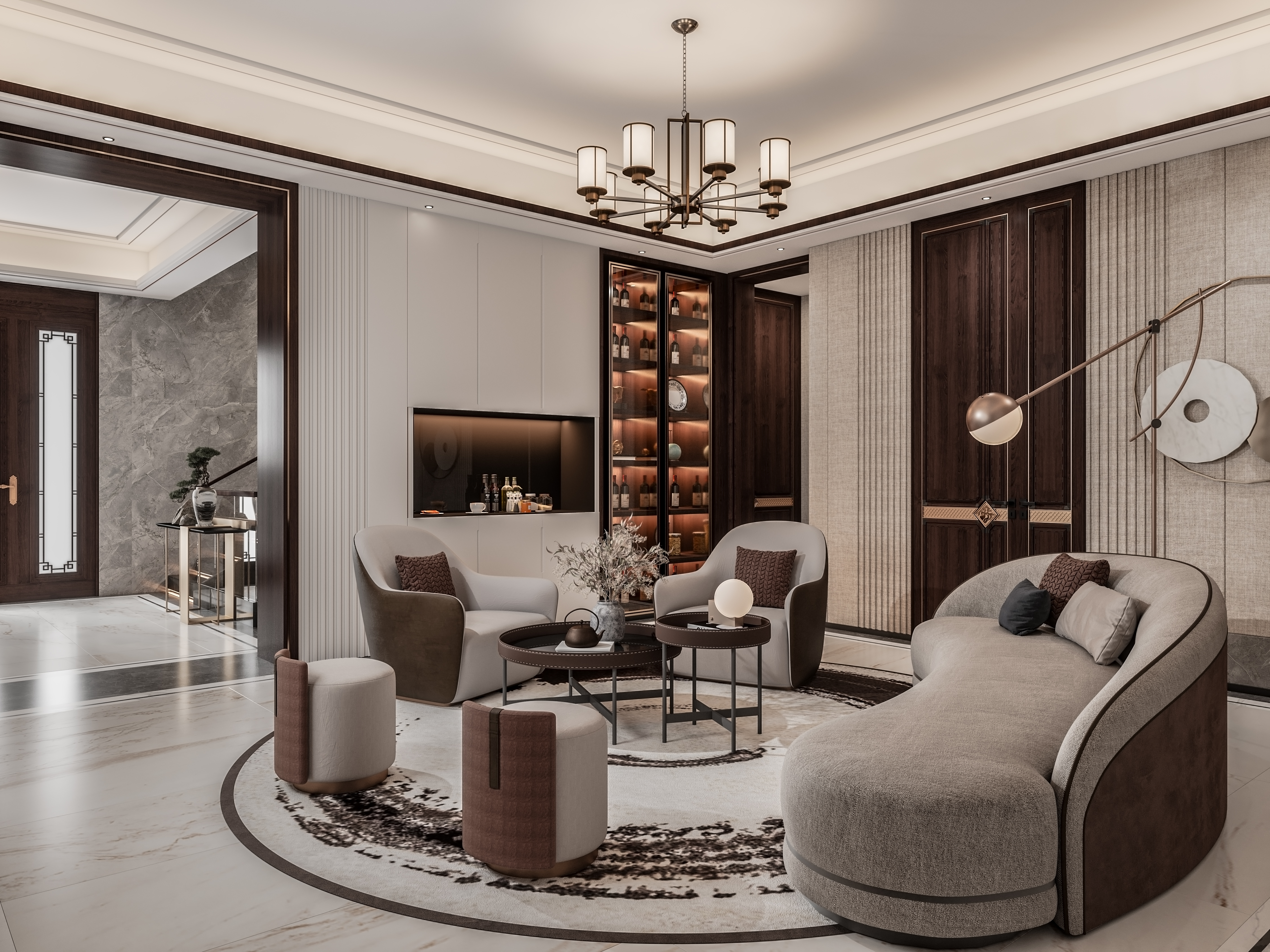 轻奢新中式家居设计-16