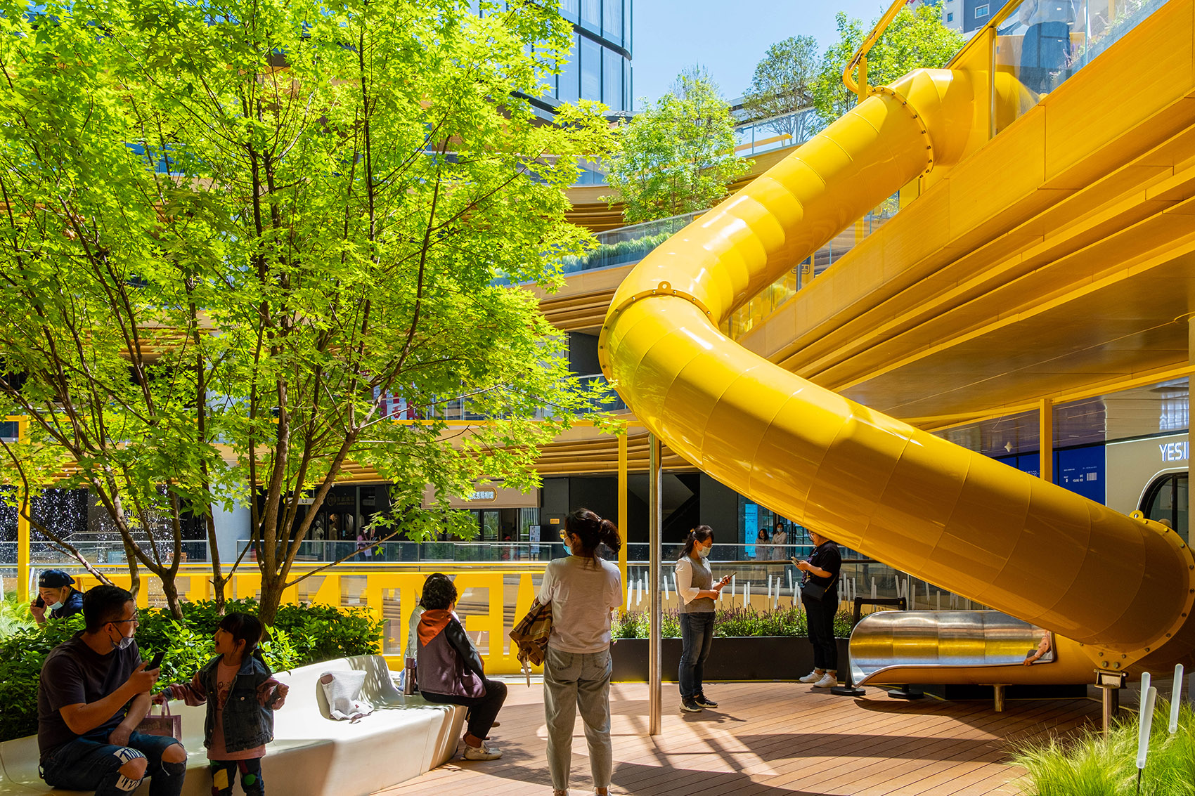 西安未央168商业街区露台改造丨中国西安丨原筑景观-43