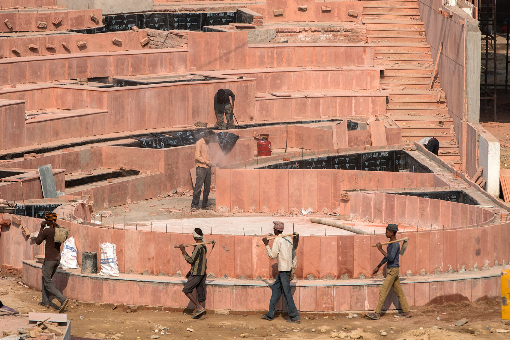 印度红拱螺旋城市市集-Avadh Shilpgram / Archohm Consults-36