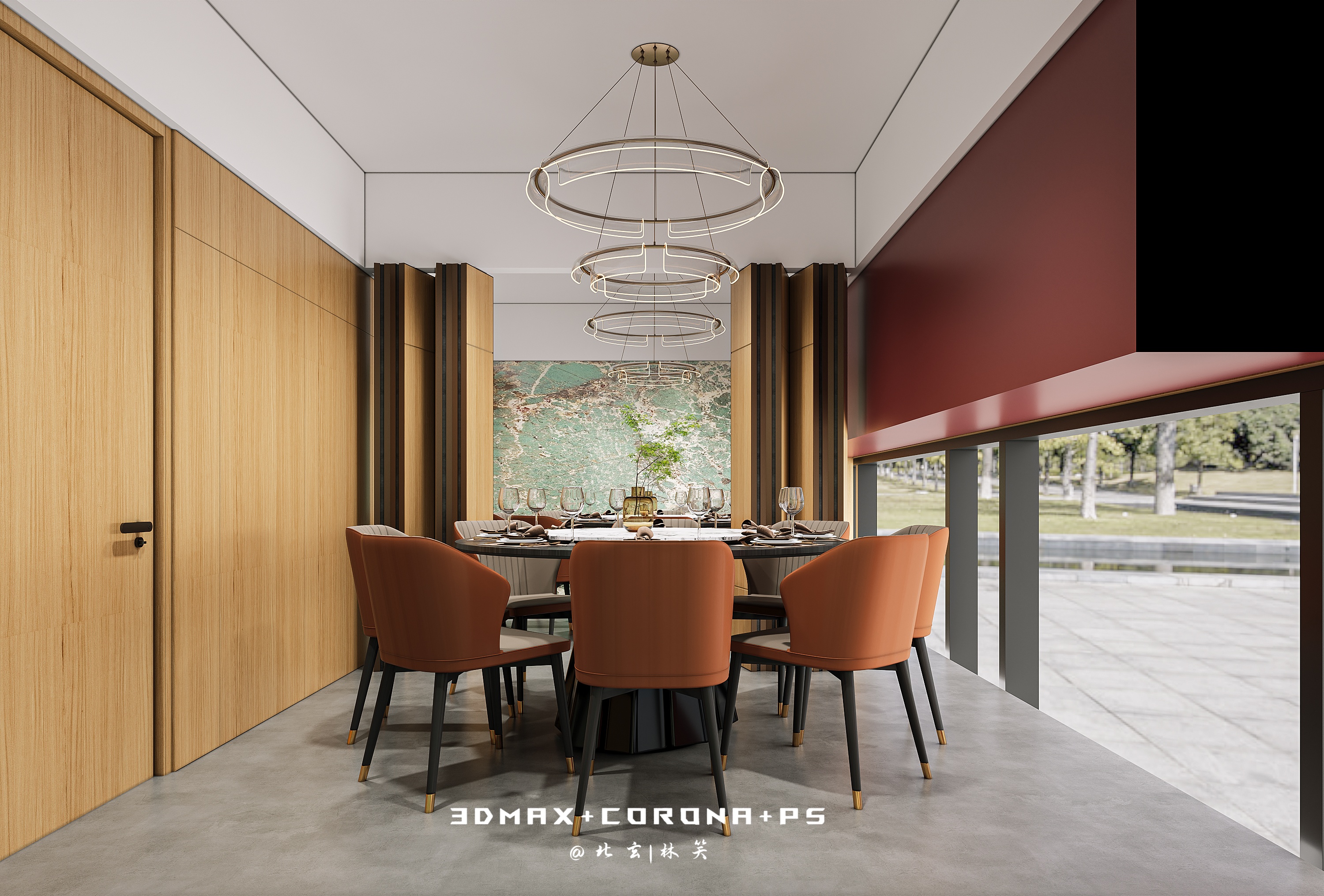 新中式茶餐厅】木质肌理里的烟火与雅致-4