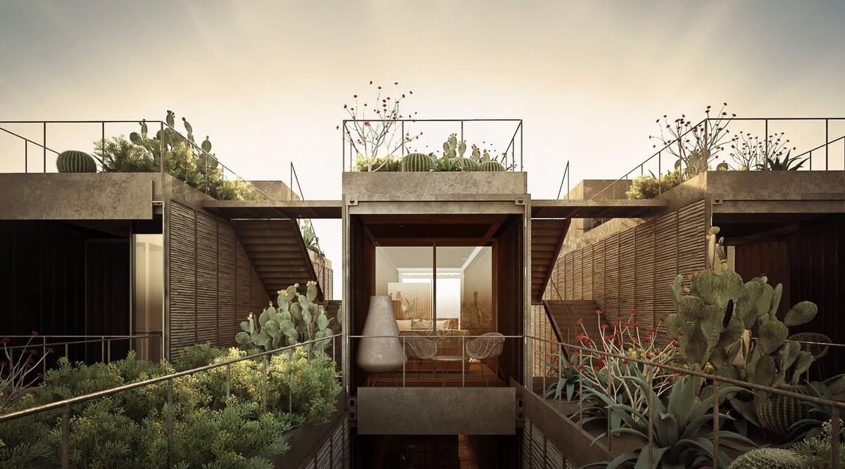 拉本塔纳海滩上的集装箱伪装者丨墨西哥丨V TALLER-11