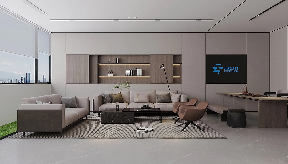 几何韵律,无界新生:云众动力办公空间丨中国福州丨DOBEST杜贝品牌设计（广州）-18