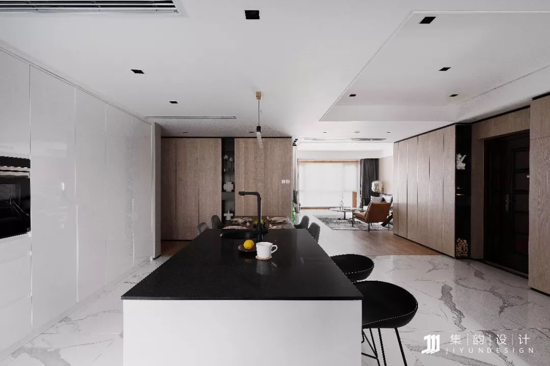 集韵设计|| 西安 160㎡现代简约之家,藏匿收纳空间的秘密-79