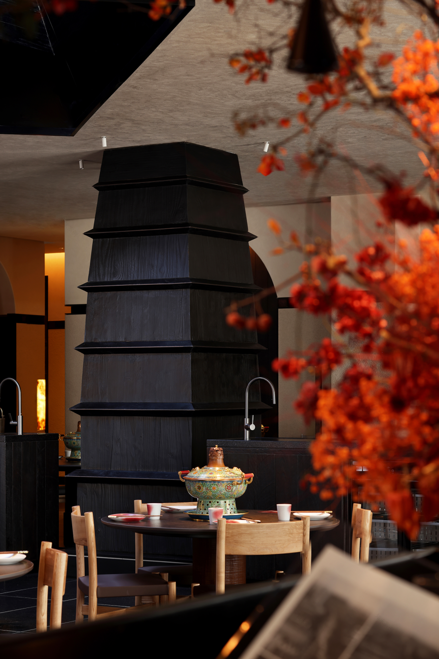 金昆阁·铜锅涮肉丨中国西安丨屋里门外设计-48
