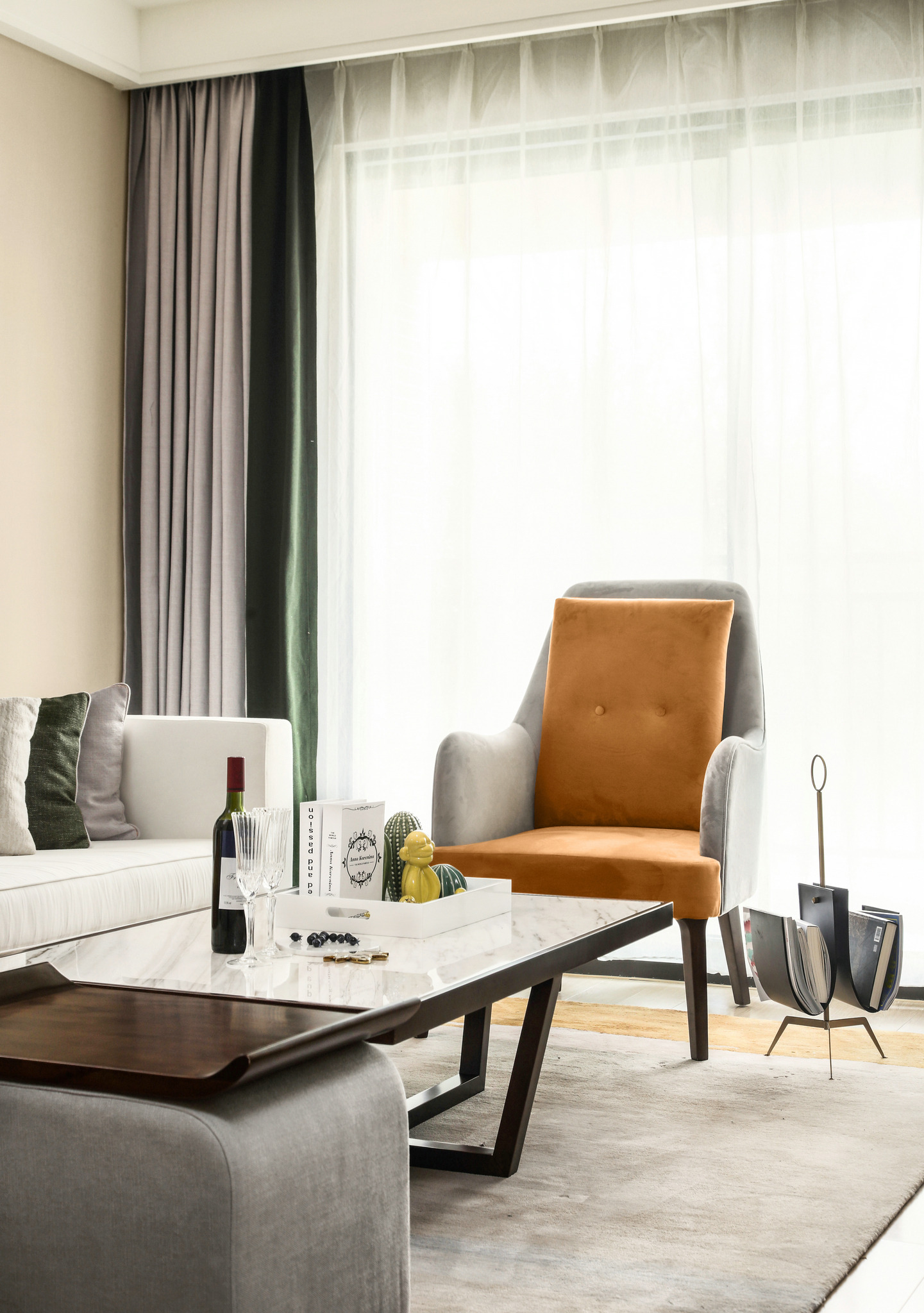 梵池设计 | 轻奢主义镇江市 120 平米三居室软装案例-8