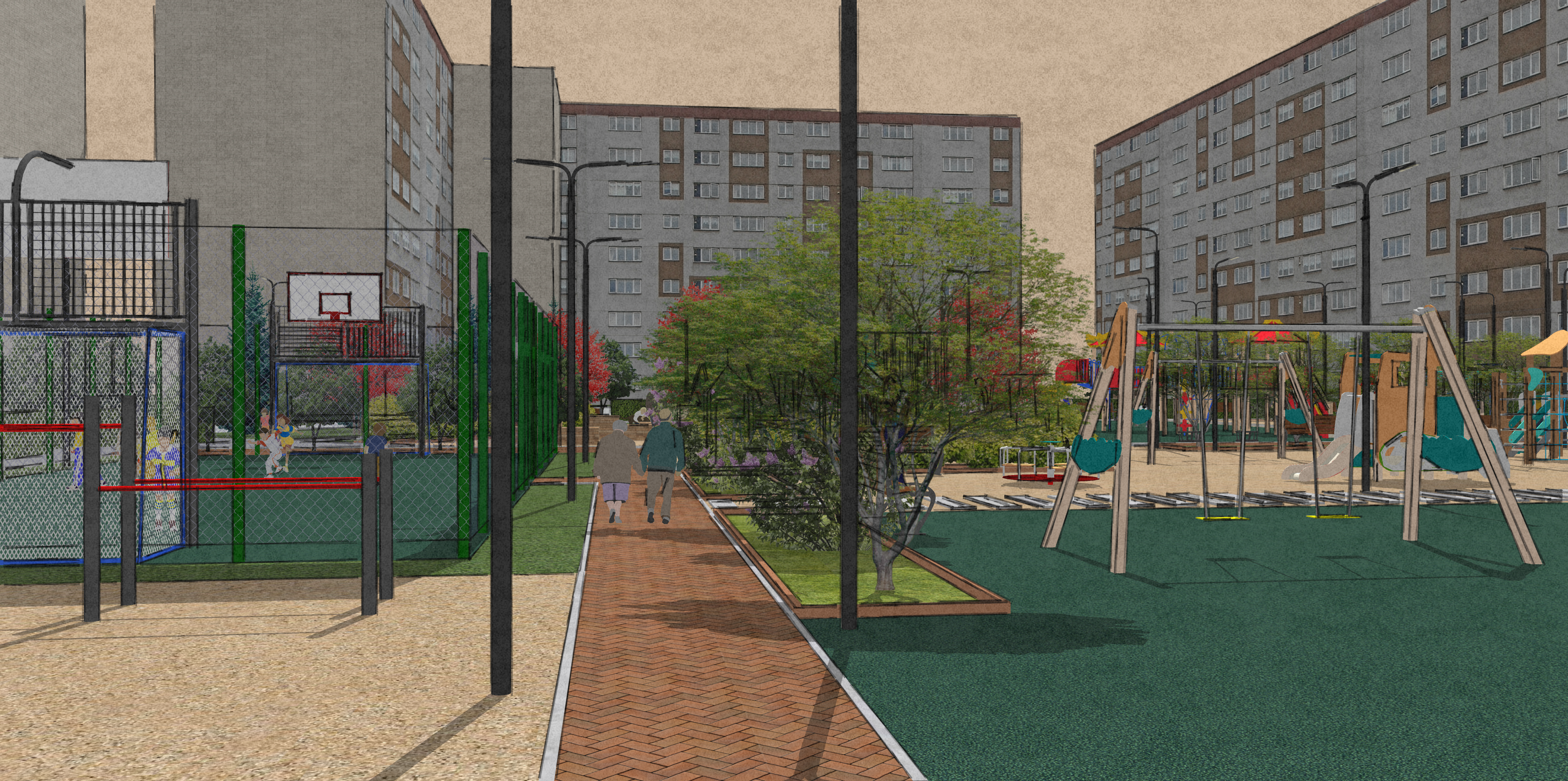 Проект детской площадки 57 мкр. ул. М. Чуйкова 9-4