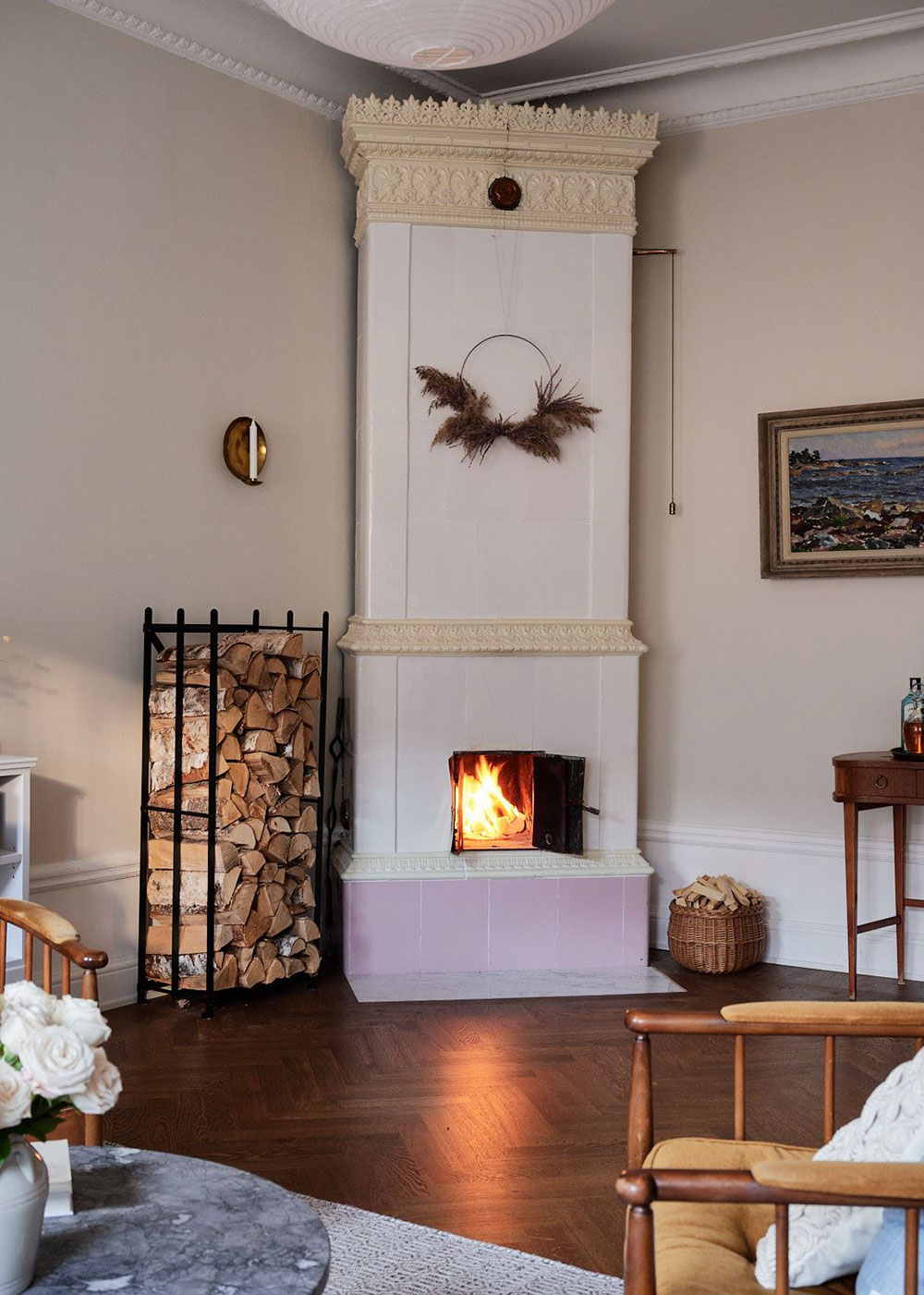 复古绿调斯德哥尔摩公寓设计-24