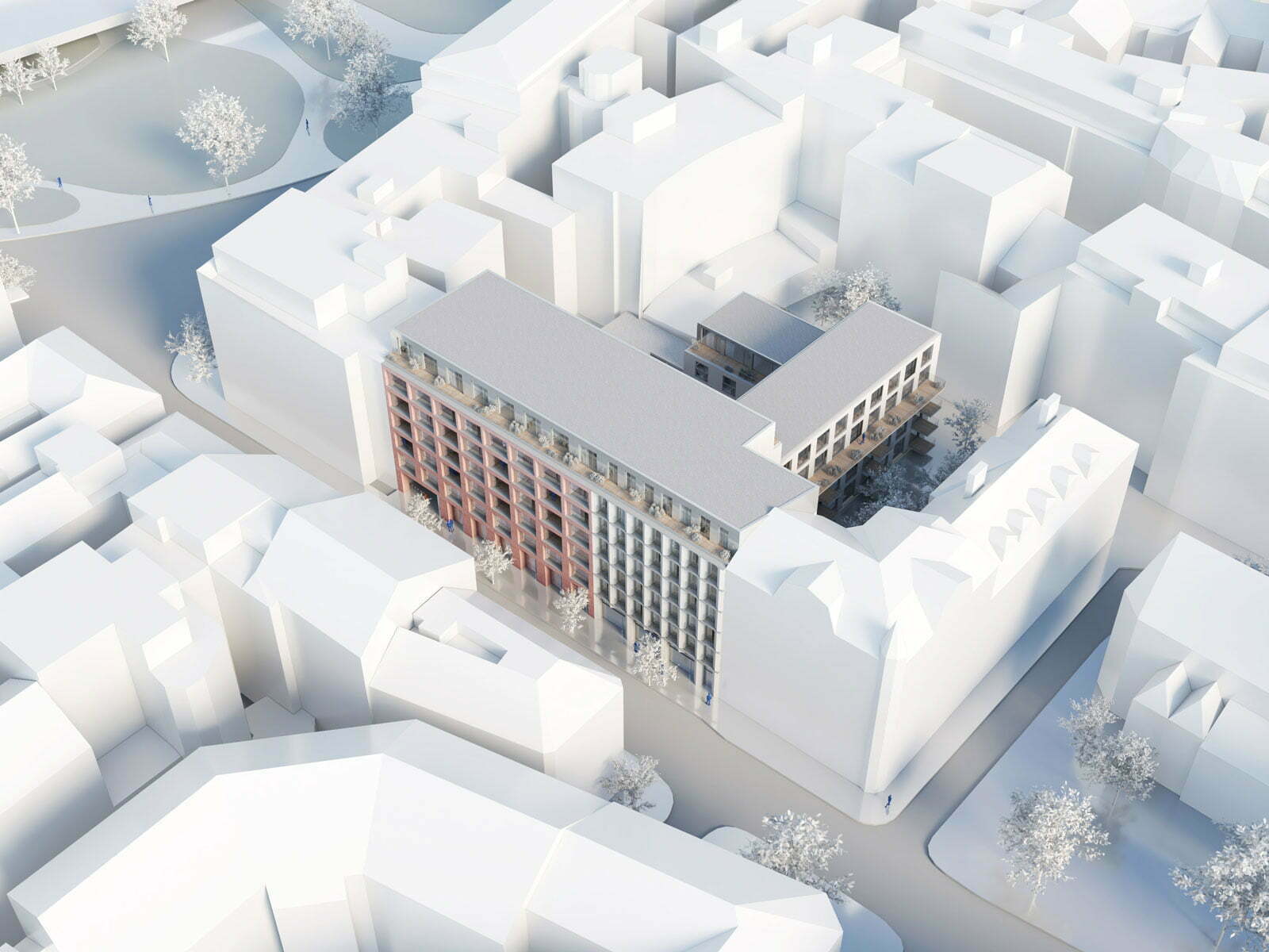 布拉格彼得日街寓所（注：Petrská一般音译为彼得日街，由于不清楚具体情境，housing直译为寓所 ，更符合常见表述习惯）丨CzechPrague丨Bevk Perović arhitekti-4