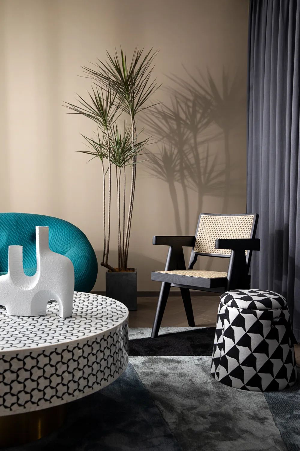 黑白灰的现代简约之家丨中国杭州丨意墅空间设计-48