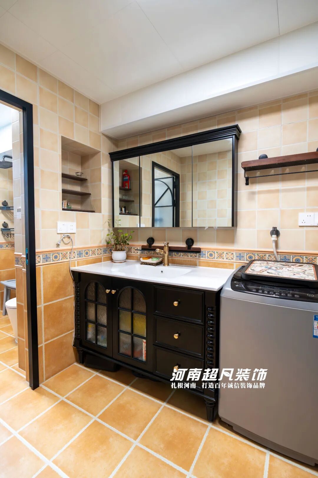 完工首发丨管城区金城街30号院，123㎡老房翻新，美式复古设计，优雅低调绽放-199