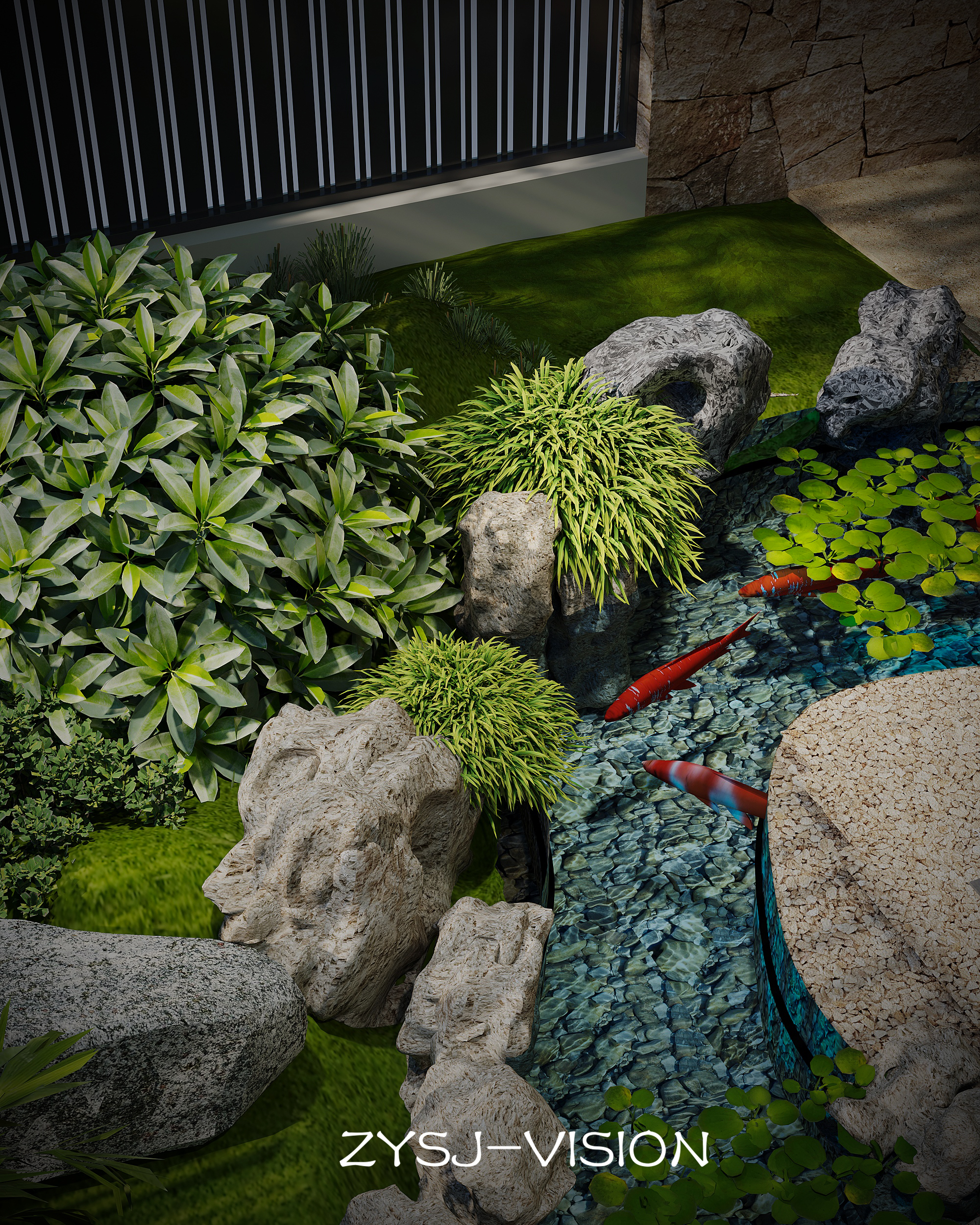 新中式禅意庭院-8