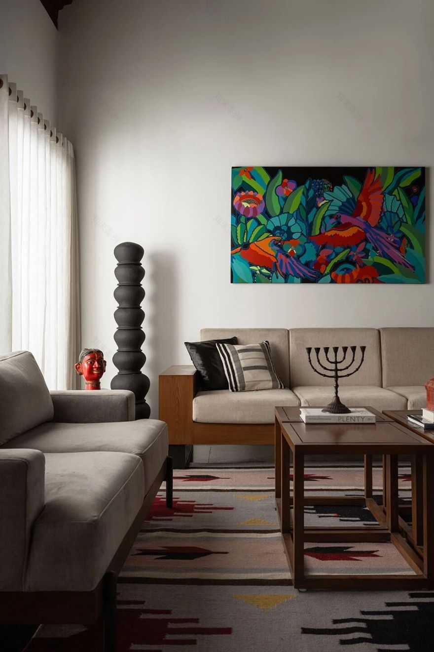 印度House of Quad现代住宅丨Thomas Parambil Architects-32